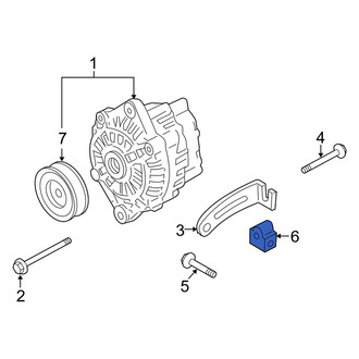 Kia OE - Alternator Adjusting Bracket Nut