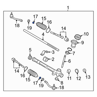 Kia OE - Rack and Pinion Bellows Clamp