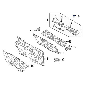 Kia OE - Cowl Cover Clip
