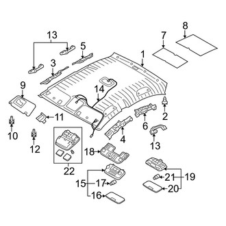 Kia OE - Roof - Interior Trim (Base / LX / SX)
