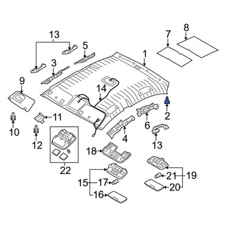 Kia OE - Package Tray Trim Clip