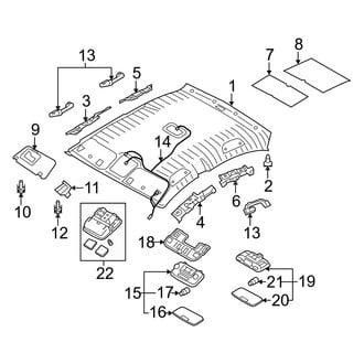 Kia OE - Roof - Interior Trim (LX / SX)