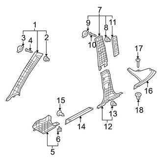 Kia OE - Pillars, Rocker & Floor - Interior Trim
