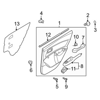Kia OE - Rear Door - Interior Trim (Base / LX / SX)