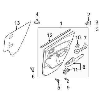 Kia OE - Rear Door - Interior Trim (LX / SX)