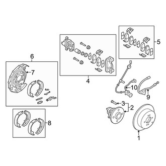 Kia OE - Rear Suspension - Brake Components (Disc Brakes), (Rear Disc Brakes)