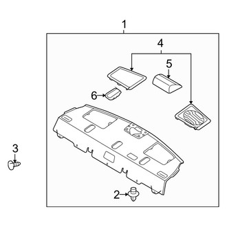 Kia OE - Rear Body & Floor - Interior Trim (Package Tray), (Base / LX / SX)