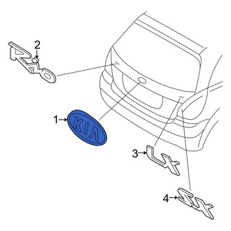 Kia OE - Rear Deck Lid Emblem