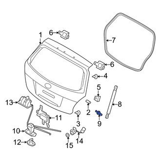 Kia OE - Rear Liftgate Support Strut Holder