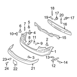 Kia OE - Rear Bumper - Bumper & Components (Base / LX / SX)