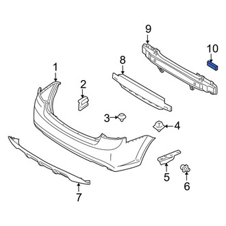 Kia OE - Rear Bumper Cover Reinforcement Beam Clip