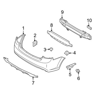 Kia OE - Rear Bumper - Bumper & Components (Base / LX / SX)