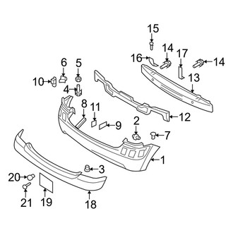Kia OE - Rear Bumper - Bumper & Components (LX / SX)
