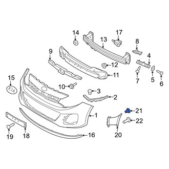 Kia OE - Front Bumper Cover Retainer