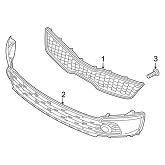 Kia OE - Front Bumper & Grille - Grille & Components (From 01/22/2015), (EX / LX Sedan)