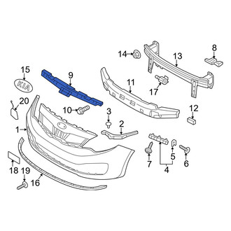 Kia OE - Front Bumper Cover Support Rail