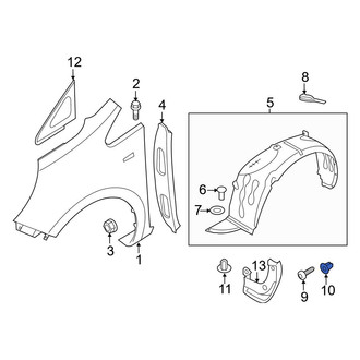 Kia OE - Trunk Trim Scuff Plate Nut