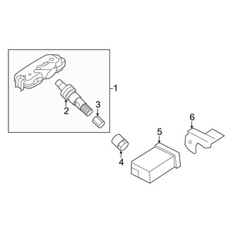 Kia OE - Electrical - Tire Pressure Monitor Components (EX / LX / SX)