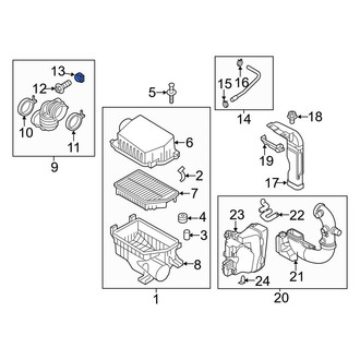 Kia OE - Engine Air Intake Hose Clip