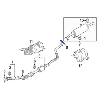 Kia OE - Front Exhaust Muffler Gasket