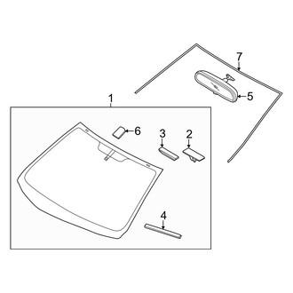 Kia OE - Windshield - Reveal Moldings