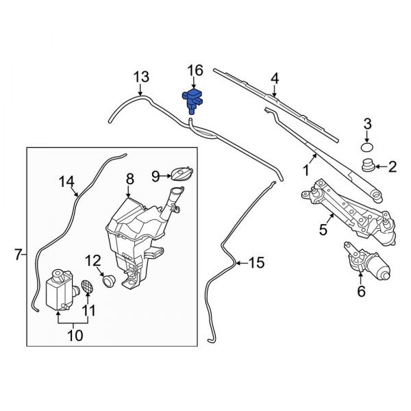 Windshield Washer Nozzle