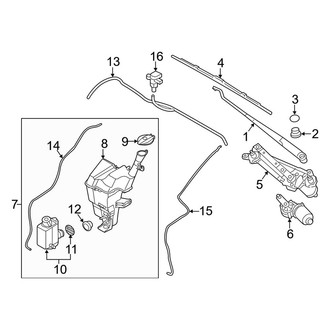 Kia OE - Windshield - Wiper & Washer Components