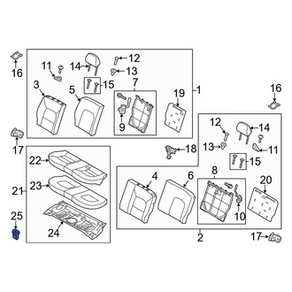 Kia OE - Seat Frame Grommet