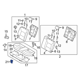 Kia OE - Seat Frame Grommet