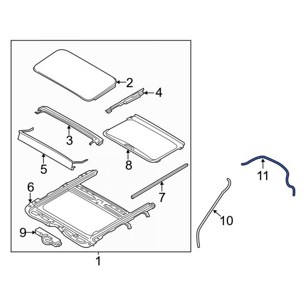 Sunroof Drain Hose