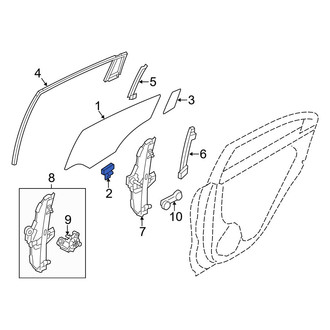 Kia OE - Sliding Door Glass Clip