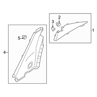 Kia OE - Quarter Panel - Interior Trim (EX / LX / SX Sedan)