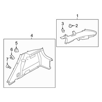 Kia OE - Quarter Panel - Interior Trim (EX / LX / SX Hatchback)