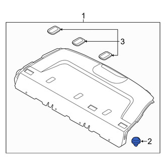 Kia OE - Package Tray Trim Clip