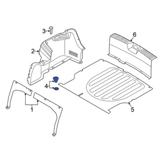 Kia OE - Trunk Trim Panel Clip