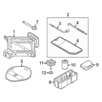 Kia OE - Rear Body & Floor - Jack & Components (EX / LX / SX Sedan)