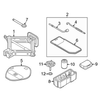 Kia OE - Rear Body & Floor - Jack & Components (EX / LX / SX Hatchback)