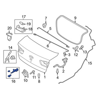 Kia OE - Rear Deck Lid Release Lever