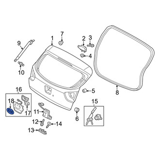 Kia OE - Rear Deck Lid Emblem