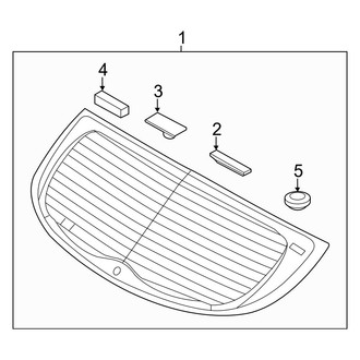 Kia OE - Lift Gate - Glass (EX / LX / SX Hatchback)