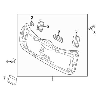 Kia OE - Lift Gate - Interior Trim (EX / LX / SX Hatchback)