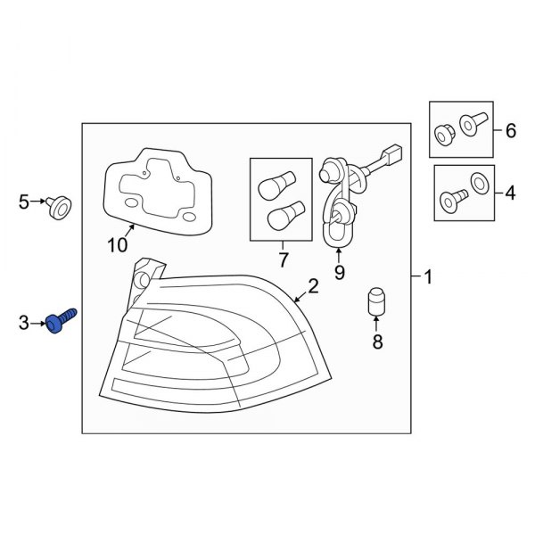 Tail Light Screw