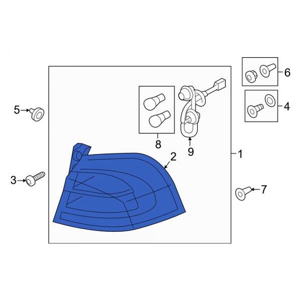 Tail Light Housing