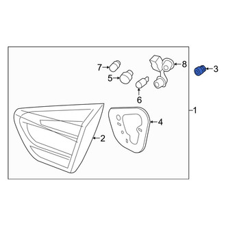 Kia OE - Back Up Light Assembly Nut