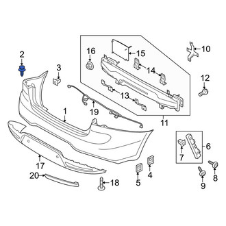 Kia OE - Front Bumper Cover Retainer
