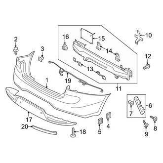 Kia OE - Rear Bumper - Bumper & Components (EX / LX / SX Sedan)