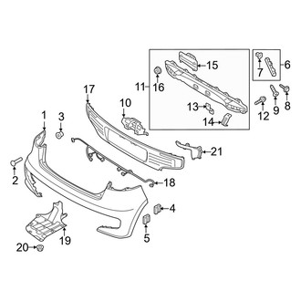 Kia OE - Rear Bumper - Bumper & Components (From 01/22/2015), (EX / LX / SX Hatchback)