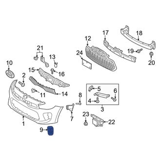 Kia OE - Front Left Bumper Cover Spacer Panel