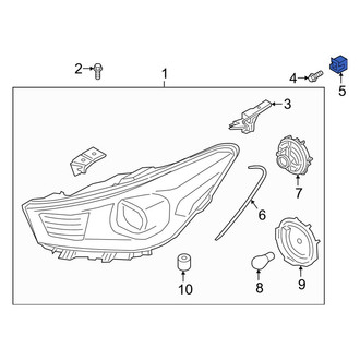 Kia OE - Headlight Fastener Clip