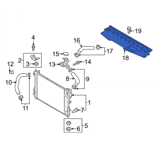 Radiator Support Air Duct